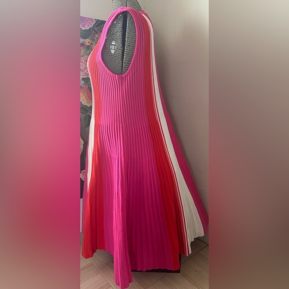 NWOT SCOOP PINK SUNSET SWEATER DRESS Sz.20 CREW NECK, STRIPED, PULLOVER, STRETCH - Picture 6 of 10